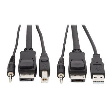 TRIPP LITE Displayport Kvm Cable Kit 3 In, P783-010 P783-010